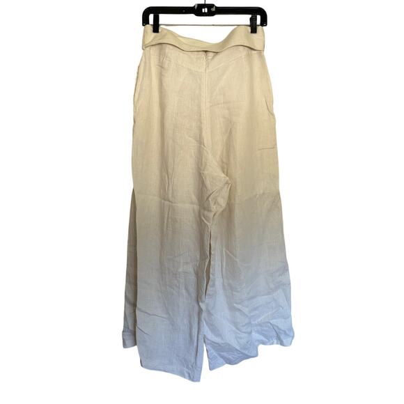 Faithfull the Brand Lena Wide Leg Pants Plain Egg White - Picture 3 of 4